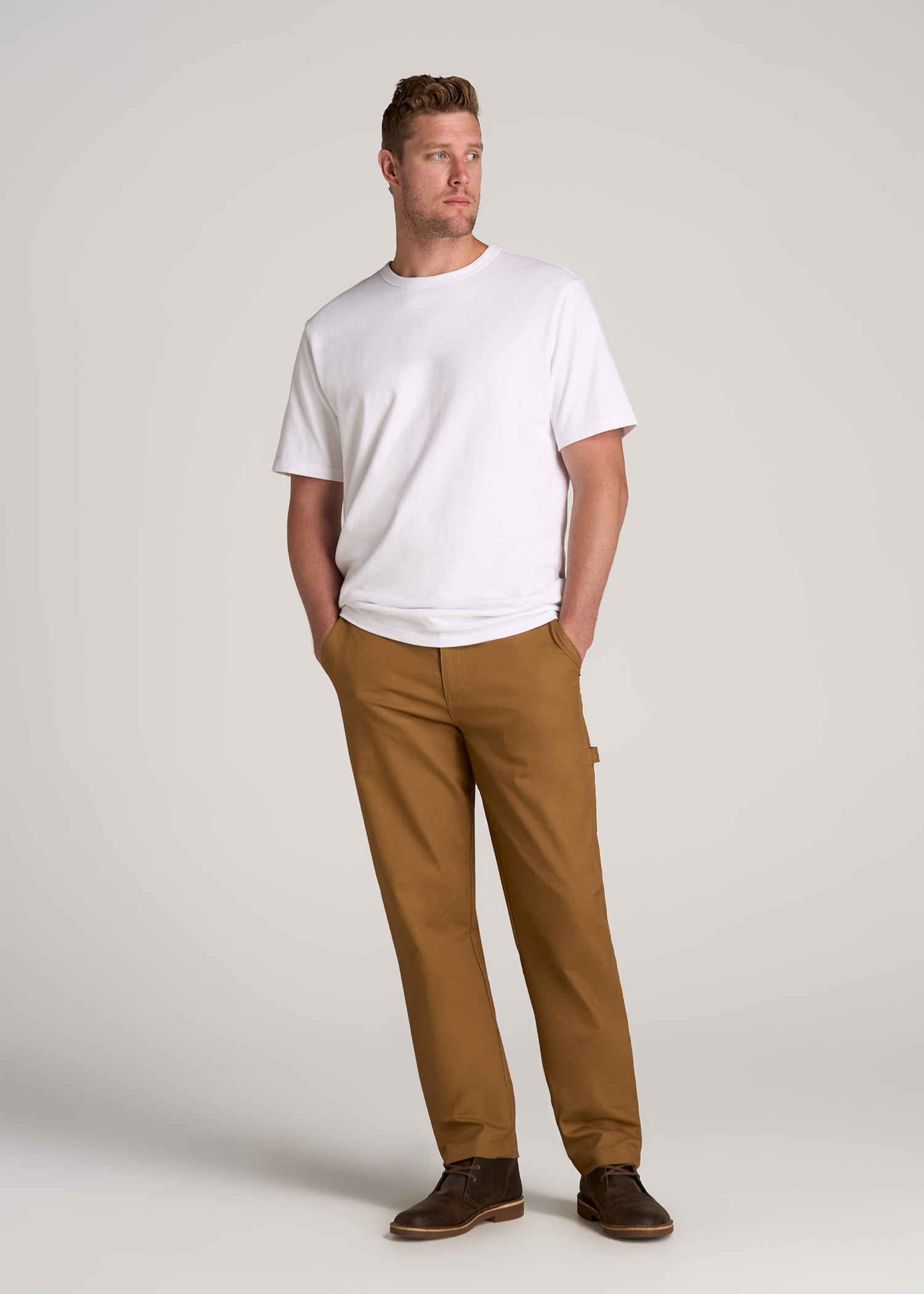 Carhartt Men's Relaxed Fit Dark Khaki Canvas Work Pants (29 X 32) in the  Pants department at Lowes.com